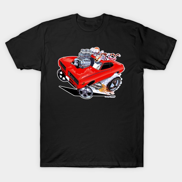 GUILTY 69 GTO Red T-Shirt by vincecrain